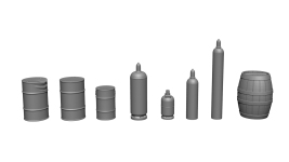 Noch 16413 - H0 - 3D-Kit Fässer & Gasflaschen